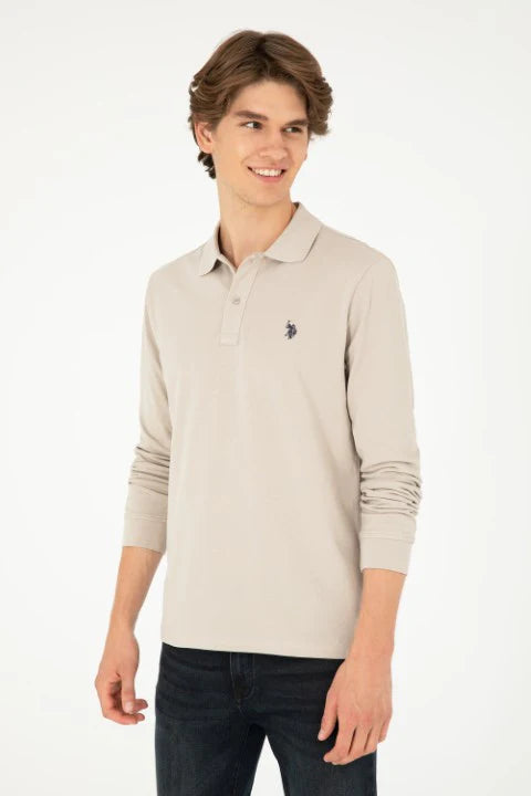 Long-Sleeved Polo Shirt