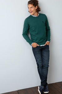 тъмно-зелен-пуловер-бейсик-8-652122-1
