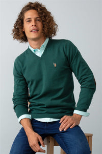 тъмно-зелен-пуловер-бейсик-8-652129-1