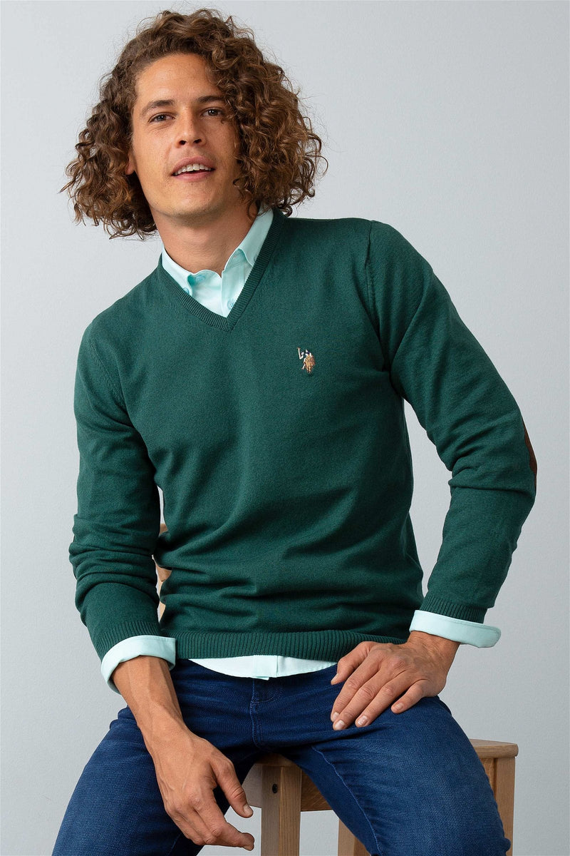 тъмно-зелен-пуловер-бейсик-8-652129-1