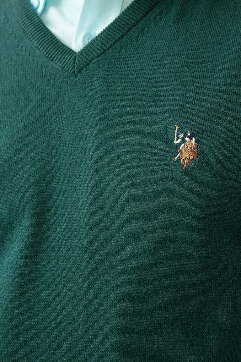 тъмно-зелен-пуловер-бейсик-8-652129-1