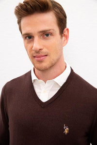 кафяв-меланж-пуловер-бейсик-8-842101-1